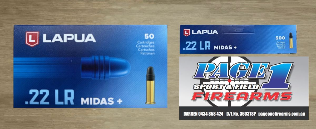 LAPUA MIDAS+ AMMUNITION - 22LR 500pack
